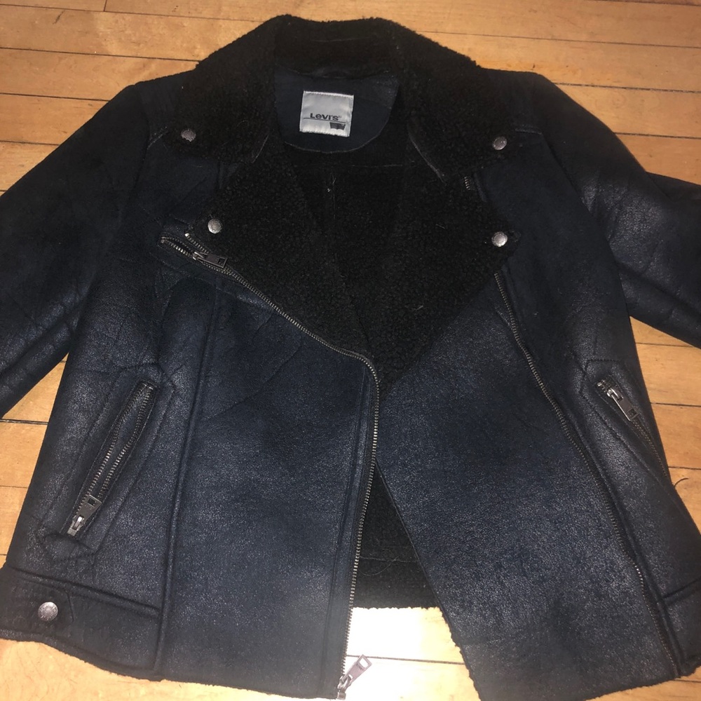 Levi’s Faux Fur Moto Jacket